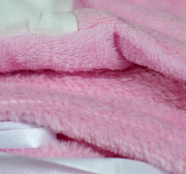 Baby Fleece Hooded Blanket - Pink-29325