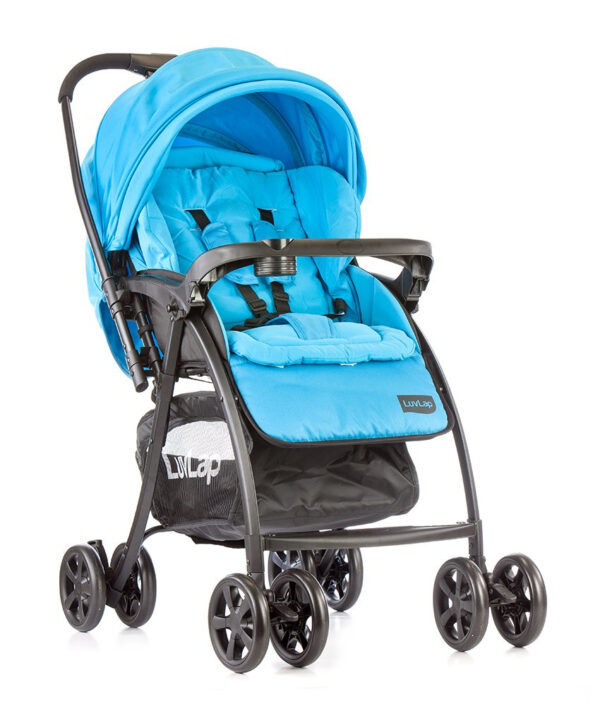 LuvLap Grand Baby Stroller (18317) - Blue-0