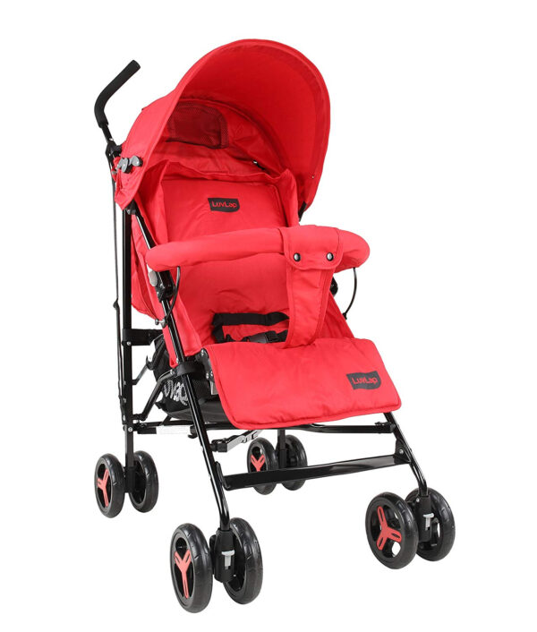 Luvlap Joy Baby Stroller Buggy (18471) - Red-0