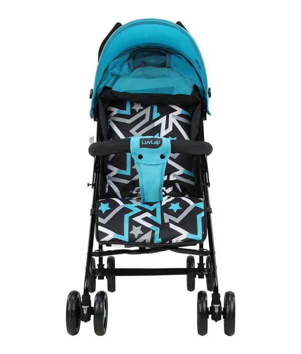 Luvlap Joy Baby Stroller Buggy (18473) - Printed Blue-30196