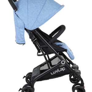 Luvlap Cruze Stroller Pram with Compact Tri-fold (18465) - Blue-29766