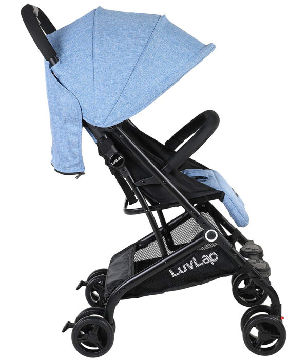 Luvlap Cruze Stroller Pram with Compact Tri-fold (18465) - Blue-29766