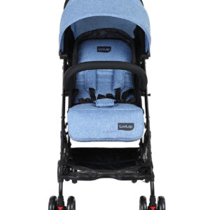 Luvlap Cruze Stroller Pram with Compact Tri-fold (18465) - Blue-29768