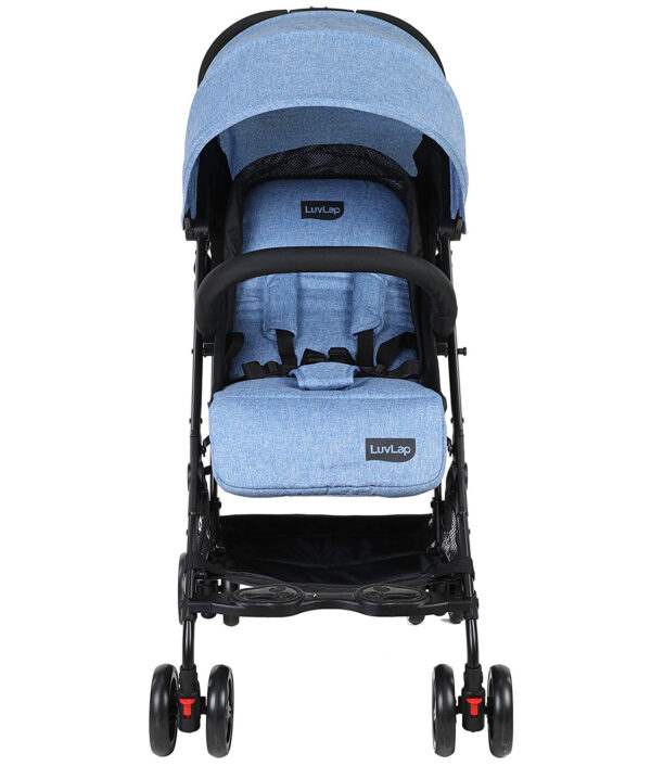 Luvlap Cruze Stroller Pram with Compact Tri-fold (18465) - Blue-29768