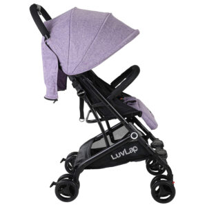 Luvlap Cruze Stroller Pram with Compact Tri-fold (18467) - Purple-29855