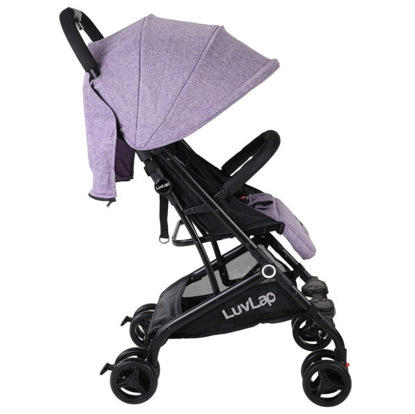 Luvlap Cruze Stroller Pram with Compact Tri-fold (18467) - Purple-29855