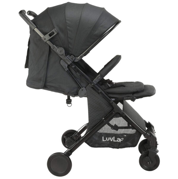 Luvlap Spark Baby Stroller Pram (18414) - Black-29871