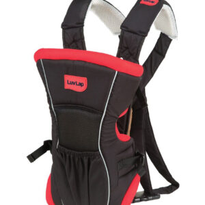 Luvlap Baby Carrier Blossom (18173) - Red/Black-0