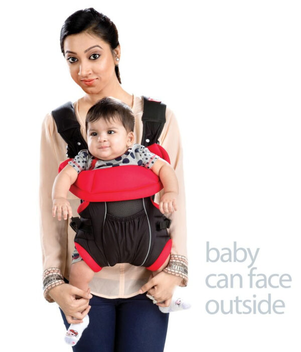 Luvlap Baby Carrier Blossom (18173) - Red/Black-29547