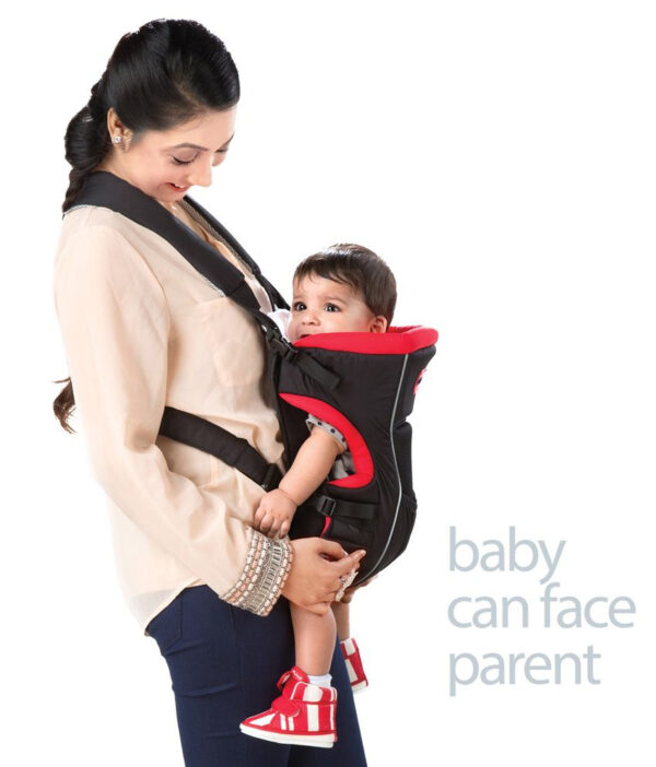 Luvlap Baby Carrier Blossom (18173) - Red/Black-29546