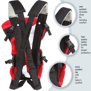 Luvlap Baby Carrier Blossom (18173) - Red/Black-29549