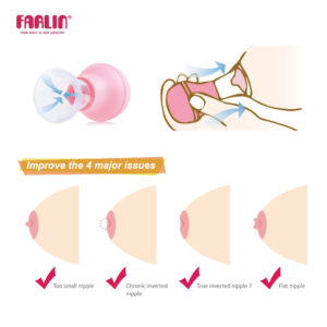 Farlin Nipple Puller with Case - Pink-30485