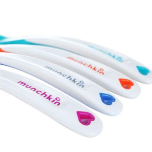 Munchkin White Hot Infant Safety Spoons - Pack of 4 (Multicolor)-30568