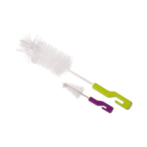 Farlin 2-in-1 Bottle and Nipple Brushes (BF-250) - Green-0