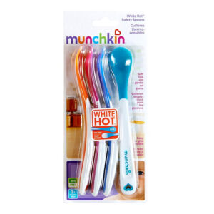 Munchkin White Hot Infant Safety Spoons - Pack of 4 (Multicolor)-30567