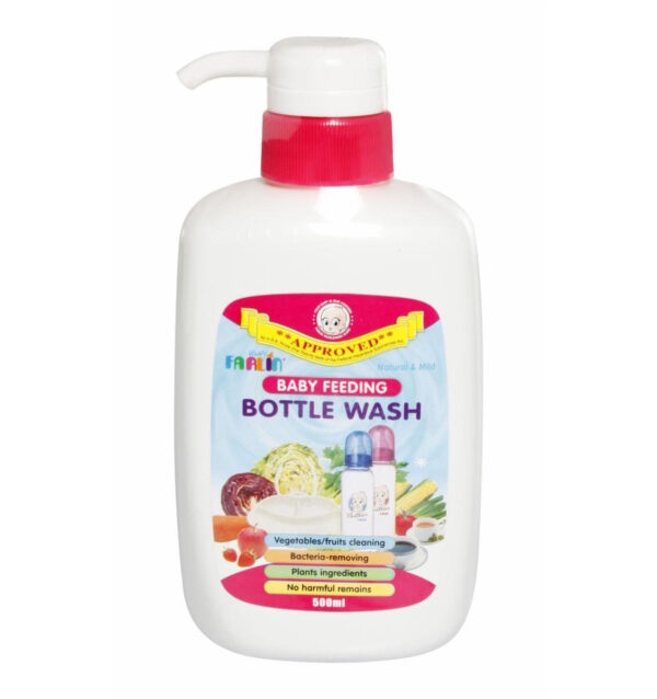 Farlin Anti-Bacterial Baby Liquid Cleanser for Fruits, Bottles, Accessories & Toys - 500 ml-0