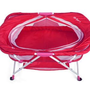 Luvlap Sunshine Baby Bed, Bassinet with Wheels (18363) - Pink-30430