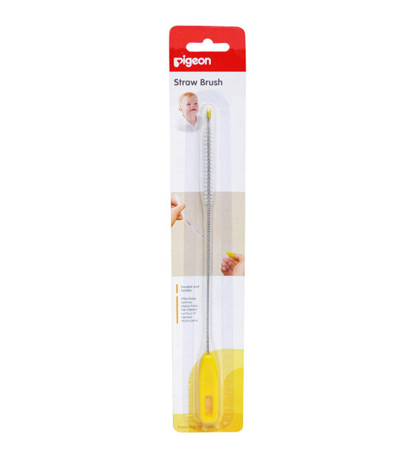 Pigeon Straw Brush - Yellow-0