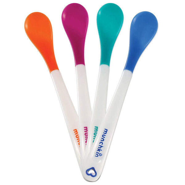 Munchkin White Hot Infant Safety Spoons - Pack of 4 (Multicolor)-30563