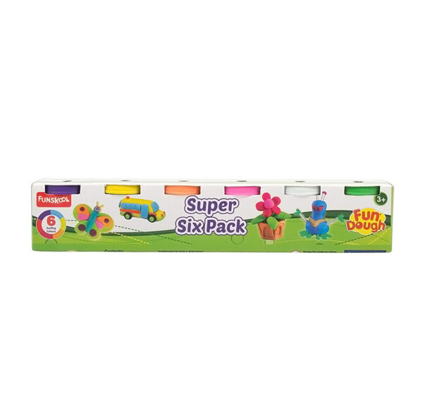 Funskool-Fundough Super Six Pack - Multi Colour-0