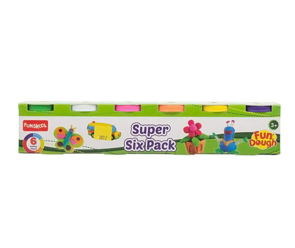 Funskool-Fundough Super Six Pack - Multi Colour-30801