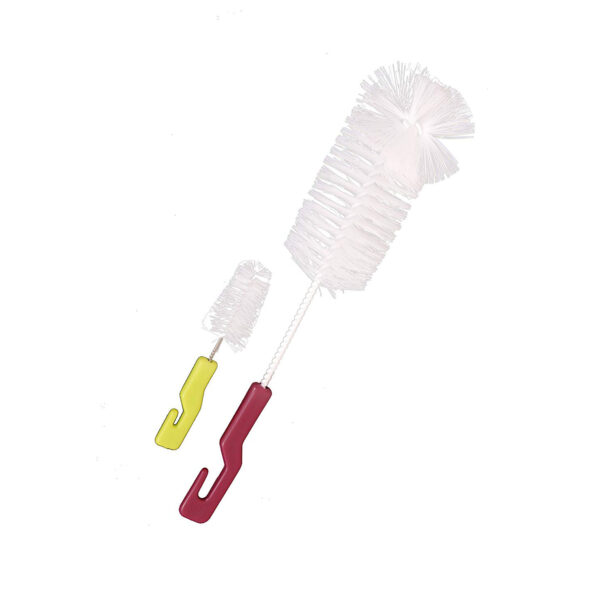 Farlin 2-in-1 Bottle and Nipple Brushes (BF-250) - Purple-0