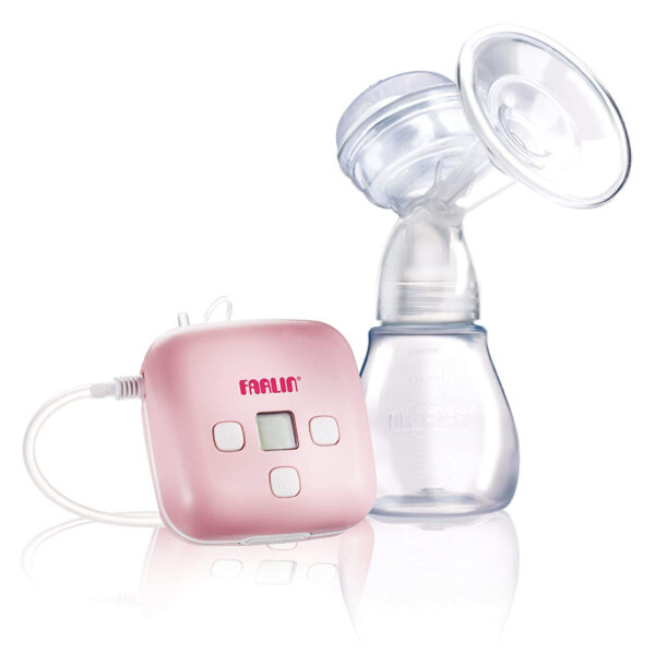 Farlin Ele Cube Electric and Manual Breast Pump - Pink-0