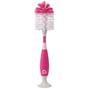 Munchkin Deluxe Bristle Bottle Brush - Pink-30544