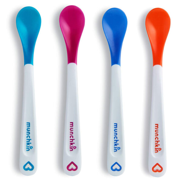 Munchkin White Hot Infant Safety Spoons - Pack of 4 (Multicolor)-0