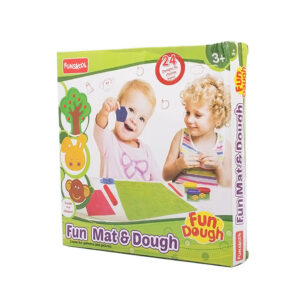 Funskool-Fundough Fun Mat and Doh - Multi Colour-30876