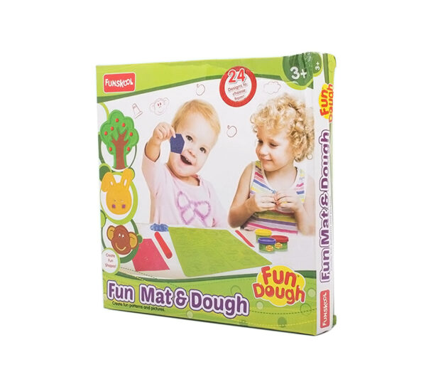 Funskool-Fundough Fun Mat and Doh - Multi Colour-30876