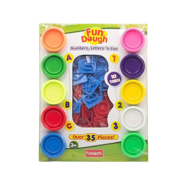 Funskool-Fundough Numbers Letters N Fun, Clay Modeling-0