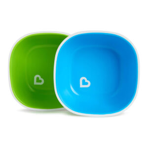 Munchkin Splash Toddler Bowls 2 Piece Green/Blue-0