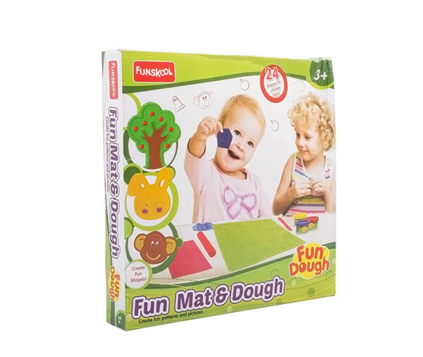 Funskool-Fundough Fun Mat and Doh - Multi Colour-30875