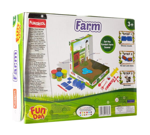 Funskool-Fundough Farm House, Multi Colour-30867