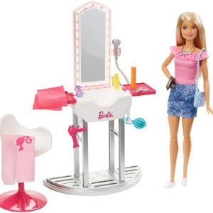 Barbie Salon Doll & Accessories - Blonde-0