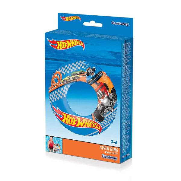 Bestway Hot Wheels Swim Ring, Baby Swim Float - 56cm-31252