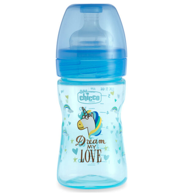 Chicco Fantastic LOVE Baby Bottle Fast Flow (4M+) - 150ml-0