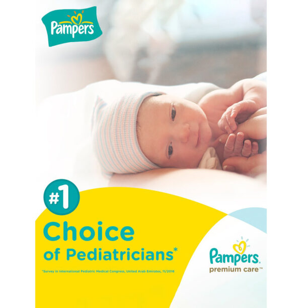 Pampers Premium Care Diapers, Size 2 (3-8 kg) - 46 Count-30734