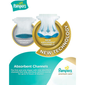 Pampers Premium Care Diapers, Size 2 (3-8 kg) - 46 Count-30733