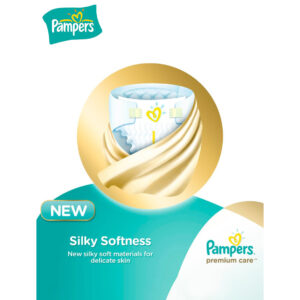 Pampers Premium Care Diapers, Size 2 (3-8 kg) - 46 Count-30732