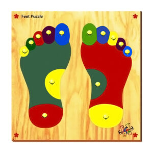 Kinder Creative Feet Puzzle Tray - Multicolor-0