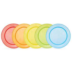 Munchkin Multi Plates (Multicolor) Pack of 5-0
