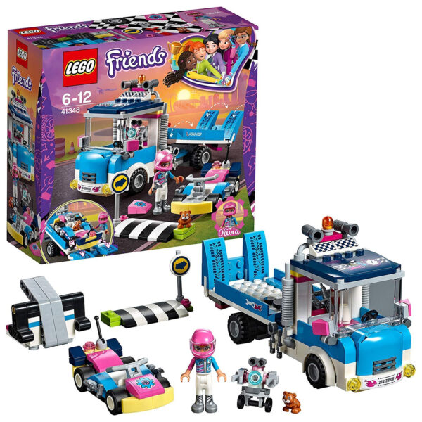 Lego Friends Olivia's Go Kart & Care Truck Building Blocks (41348) - 247 Pcs-0