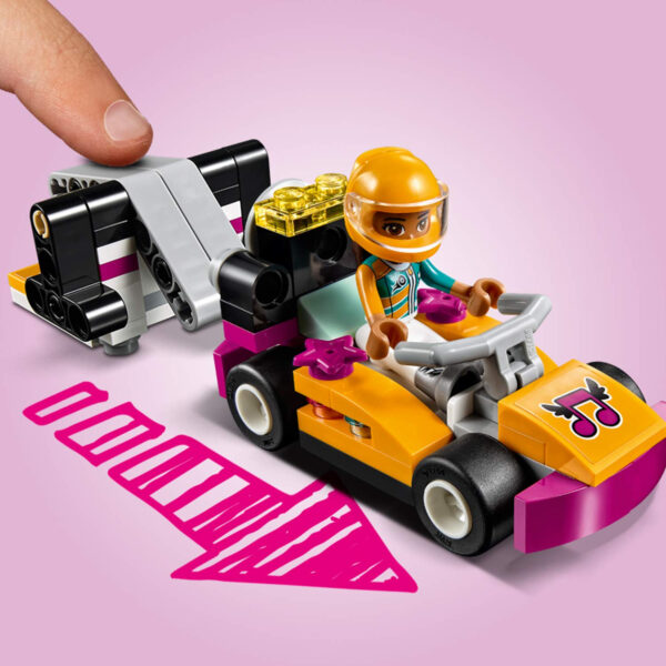 Lego Friends Andrea's Drifting Diner with Go Kart Building Blocks for Girls (41349) - 345Pcs-31791