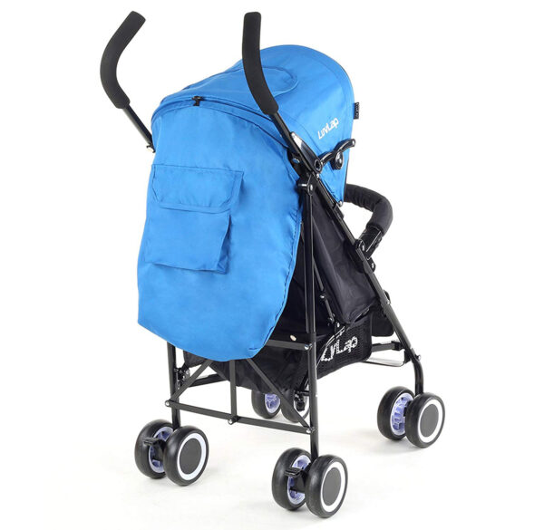 LuvLap City Baby Buggy Cum Stroller (18278) - Blue-32368