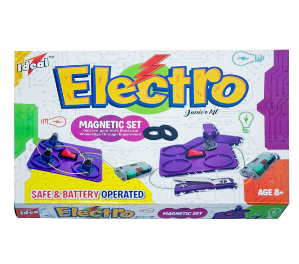 Ideal Junior Scientist Electromagnet Set I Basic Electromagnetic Experiments for Science Fair Projects-32092