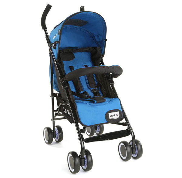 LuvLap City Baby Buggy Cum Stroller (18278) - Blue-0