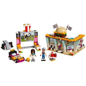 Lego Friends Andrea's Drifting Diner with Go Kart Building Blocks for Girls (41349) - 345Pcs-31793