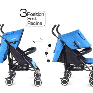 LuvLap City Baby Buggy Cum Stroller (18278) - Blue-32370